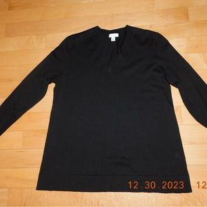 Black V Neck XSP J Jill Sweater